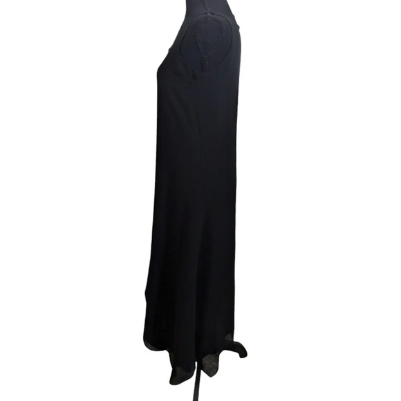 Eileen Fisher 100% Silk Asymmetrical Hem Minimalist Midi Dress in Petite PP - Picture 7 of 16
